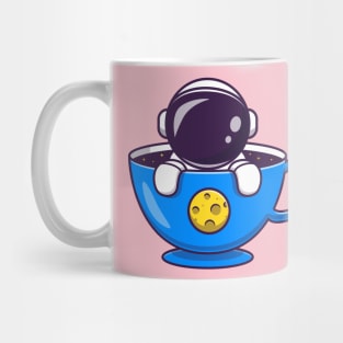 Cute Astronaut In Cup Cartoon Mug